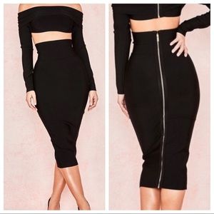 House of CB Michaela Midi Skirt